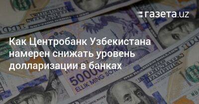 Как Центробанк Узбекистана намерен снижать уровень долларизации в банках - gazeta.uz - Узбекистан