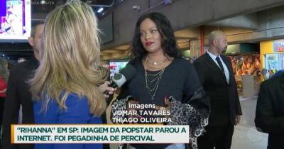 Рианна - Фейковая Рианна позволяет фанатам целовать свой накладной живот в Бразилии - focus.ua - Украина - New York - Бразилия