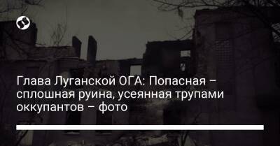 Сергей Гайдай - Глава Луганской ОГА: Попасная – сплошная руина, усеянная трупами оккупантов – фото - liga.net - Украина - Мариуполь - Facebook