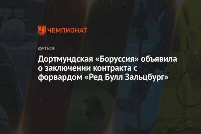 Карим Адейеми - Дортмундская «Боруссия» объявила о заключении контракта с форвардом «Ред Булл Зальцбург» - championat.com