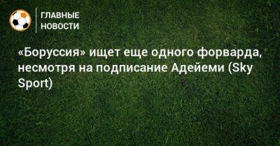 Карим Адейеми - «Боруссия» ищет еще одного форварда, несмотря на подписание Адейеми (Sky Sport) - bombardir.ru