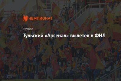 Тульский «Арсенал» вылетел в ФНЛ - championat.com - Россия - Тула - Уфа