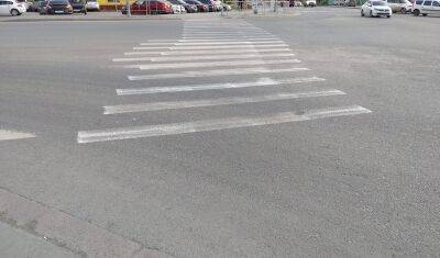 В тюменской Зареке нанесли «нестандартную» разметку на пешеходный переход - nashgorod.ru - Тюмень - Тюменская обл.