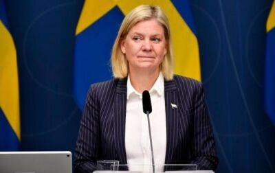 Магдалена Андерссон - Швеция - В Швеции озвучили сроки вступления в НАТО - korrespondent - Норвегия - Украина - Турция - Швеция - Финляндия - Дания