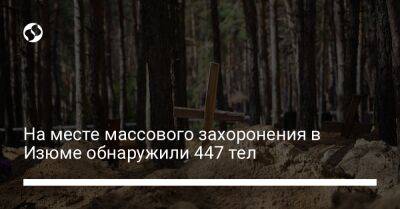 На месте массового захоронения в Изюме обнаружили 447 тел - liga.net - Украина